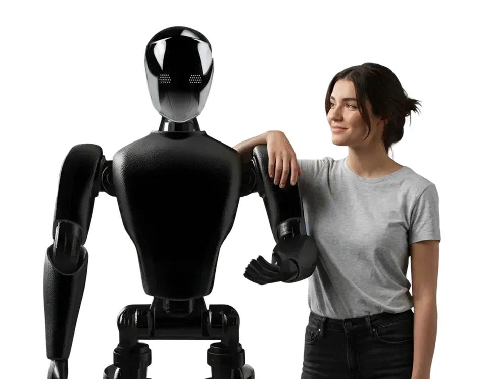 Robot with person